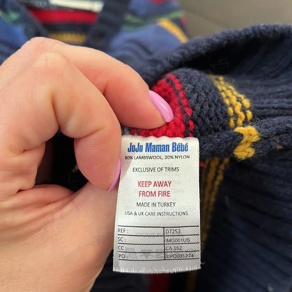 JOJo maman Bebe wool sweater size 2/3 - Picture 3 of 3